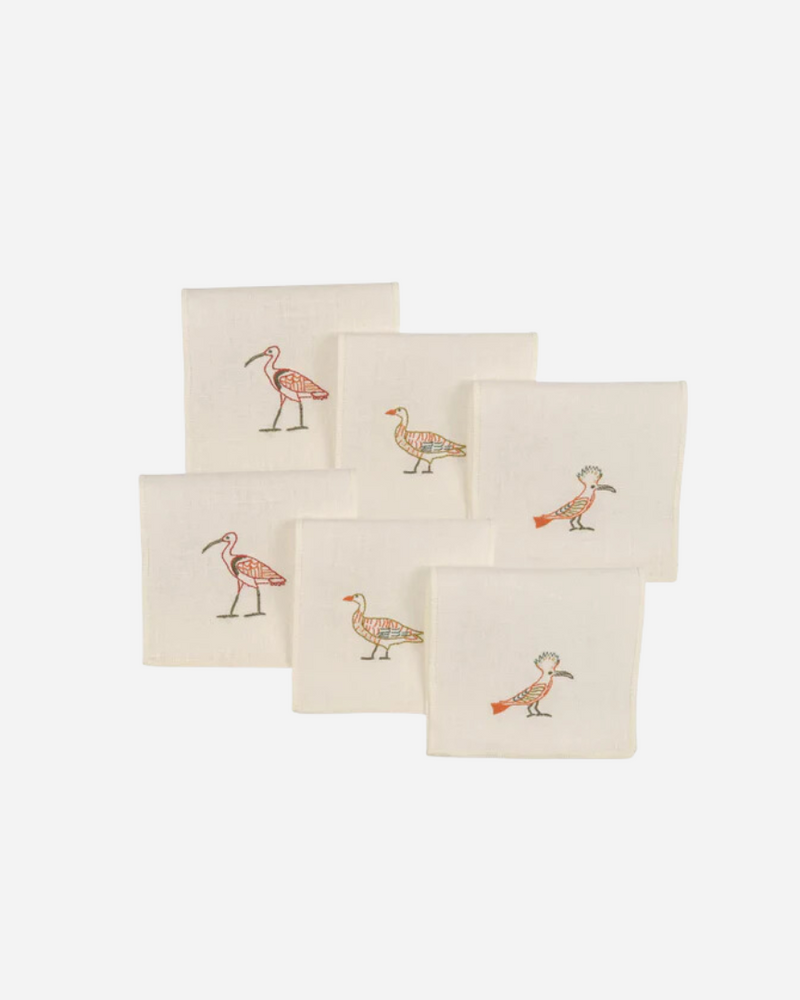 Birdlife Napkin, Set of 6