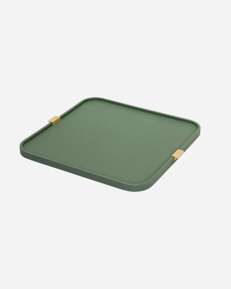 Puccini Leather Square Tray