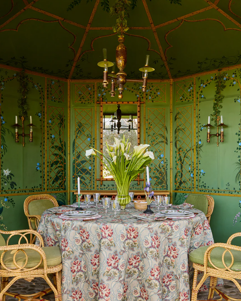 Iris Linen Tablecloth, Rectangle