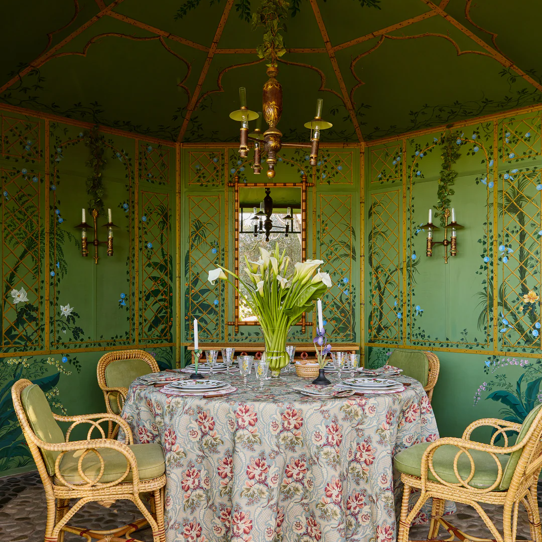 Iris Linen Tablecloth, Rectangle