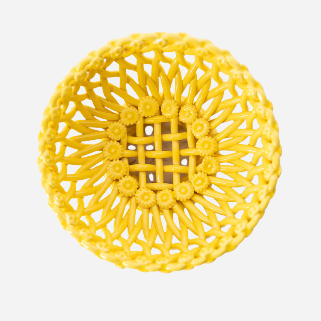 Woven Yellow Bowl