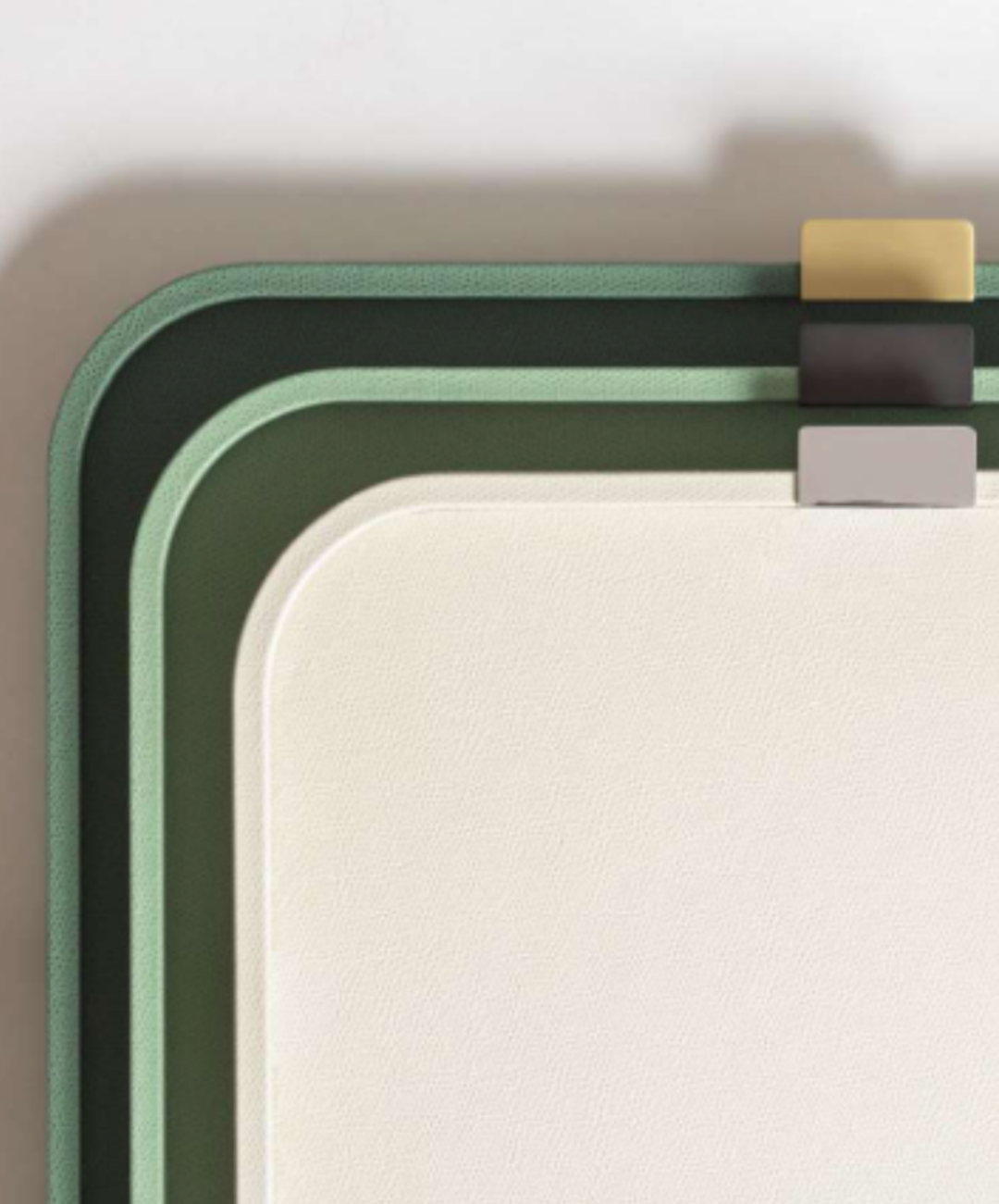 Puccini Leather Square Tray