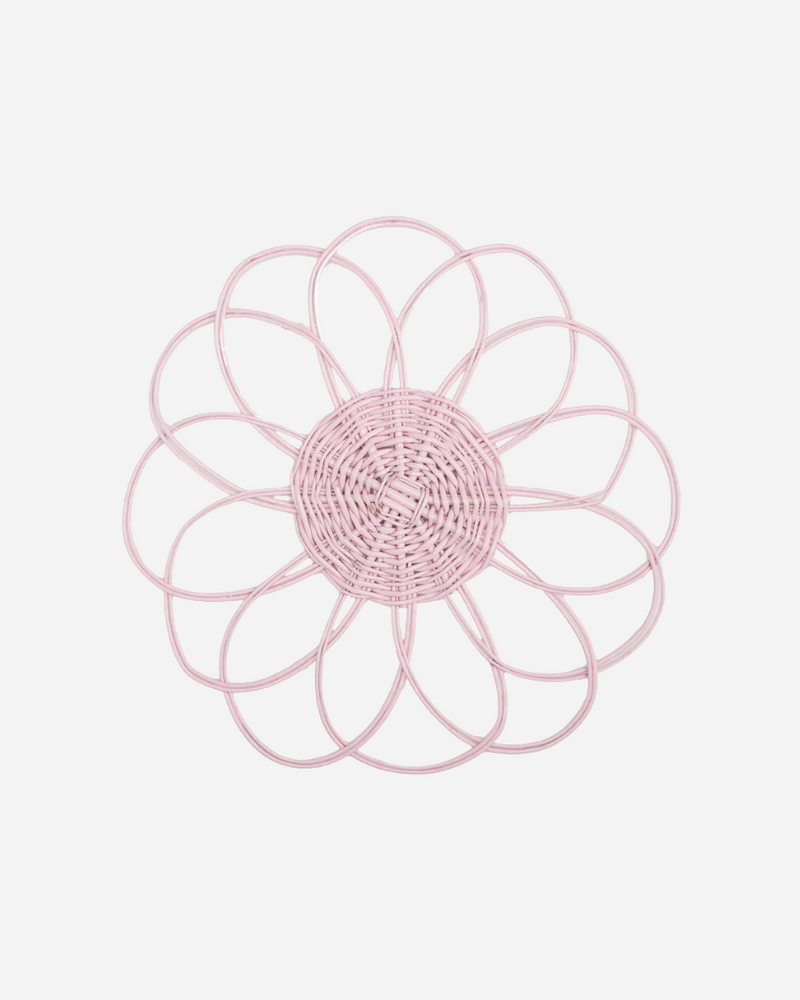 Pink Wicker Placemat, Set of 4