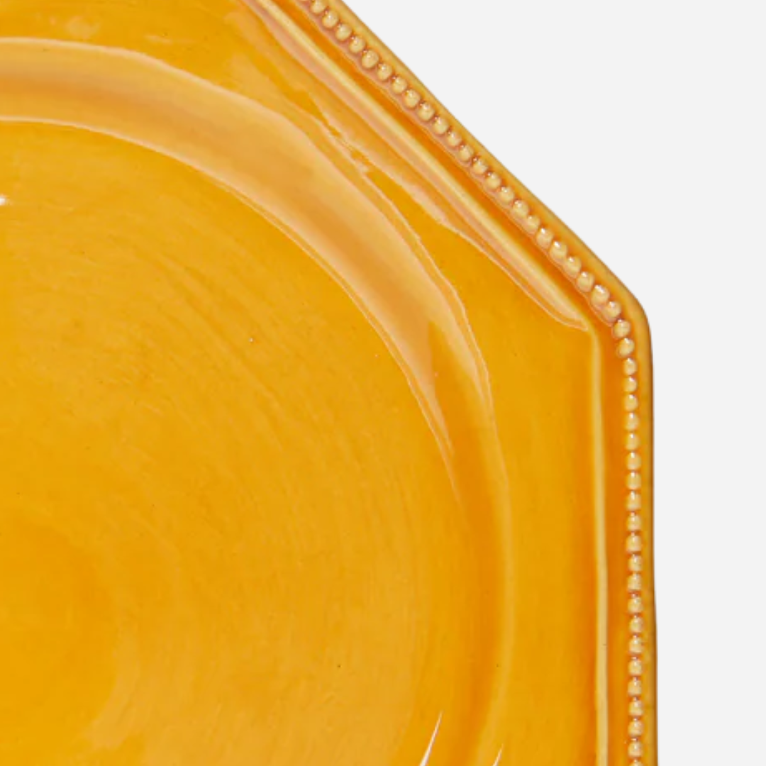 Louis XVI Ocher Salad Plate, Set of 4
