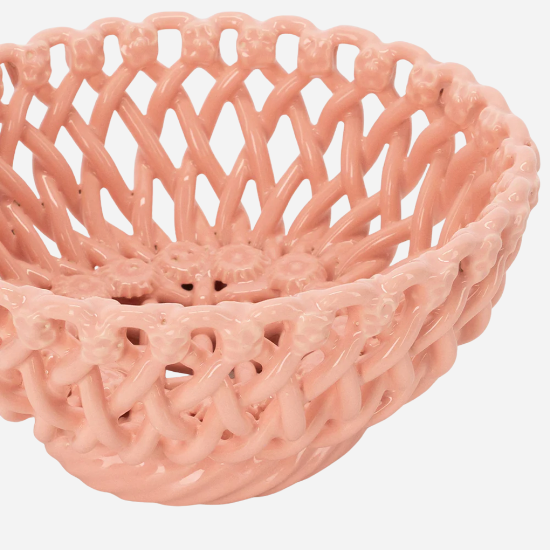 Woven Pink Bowl