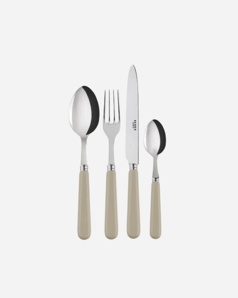 Pop-Unis Light Khaki 8-Piece Cutlery Set