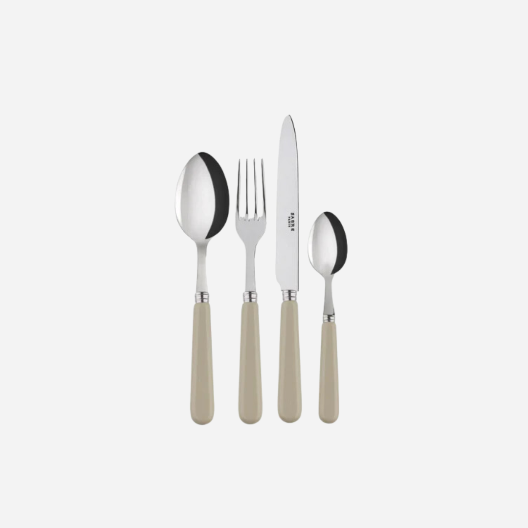 Pop-Unis Light Khaki 8-Piece Cutlery Set