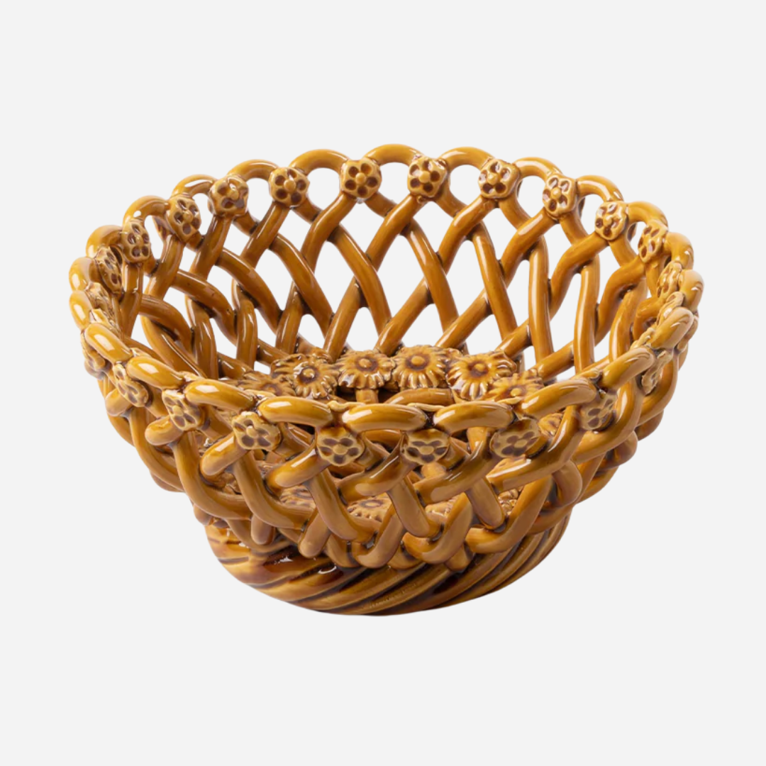 Woven Amber Bowl