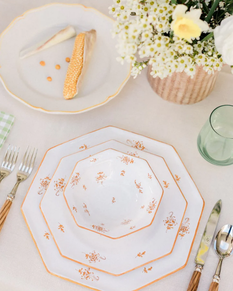 Brindille Salad Plate, Ochre Brûlée