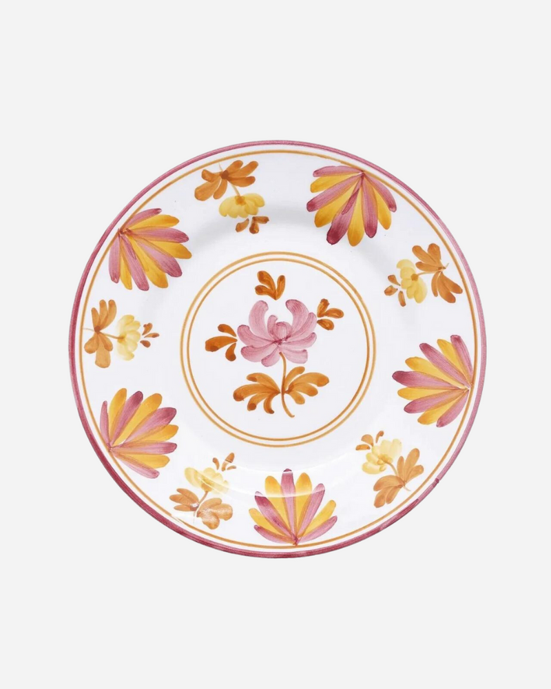 Blossom Yellow Dessert Plate, Set of 4