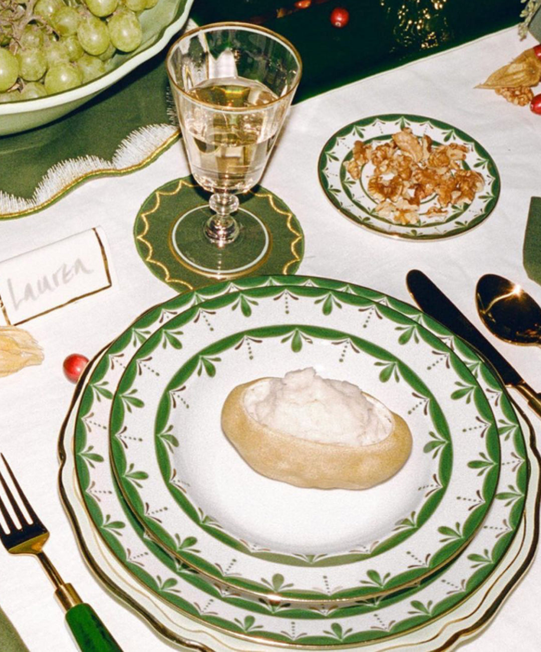 Alhambra Green Dinner Plate, Set of 4