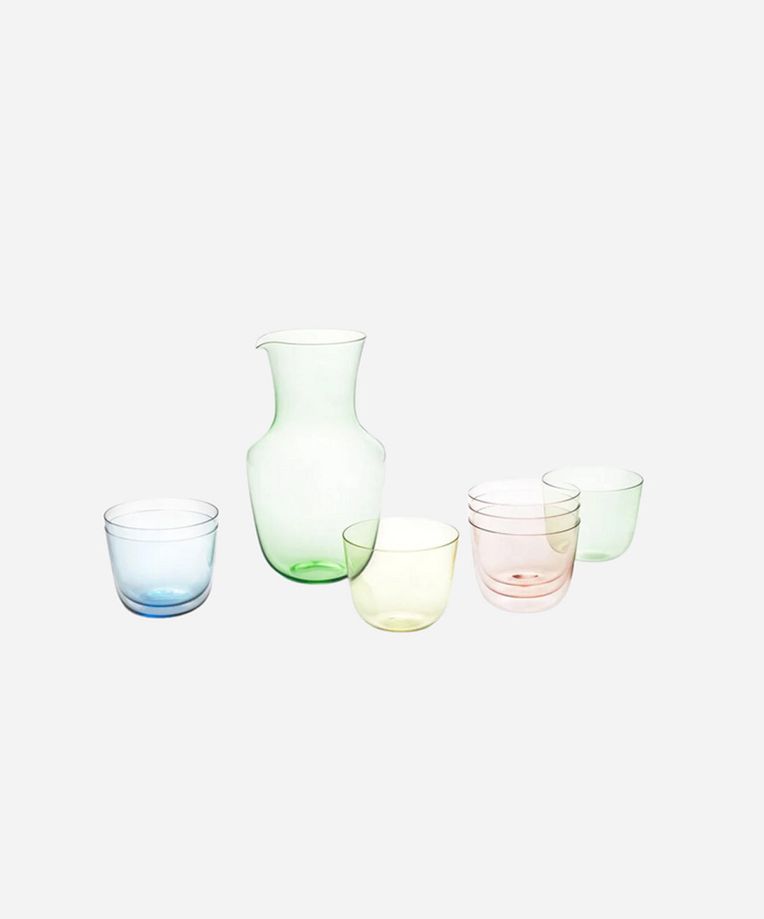 Alpha Light Blue Water Tumbler, Set of 2