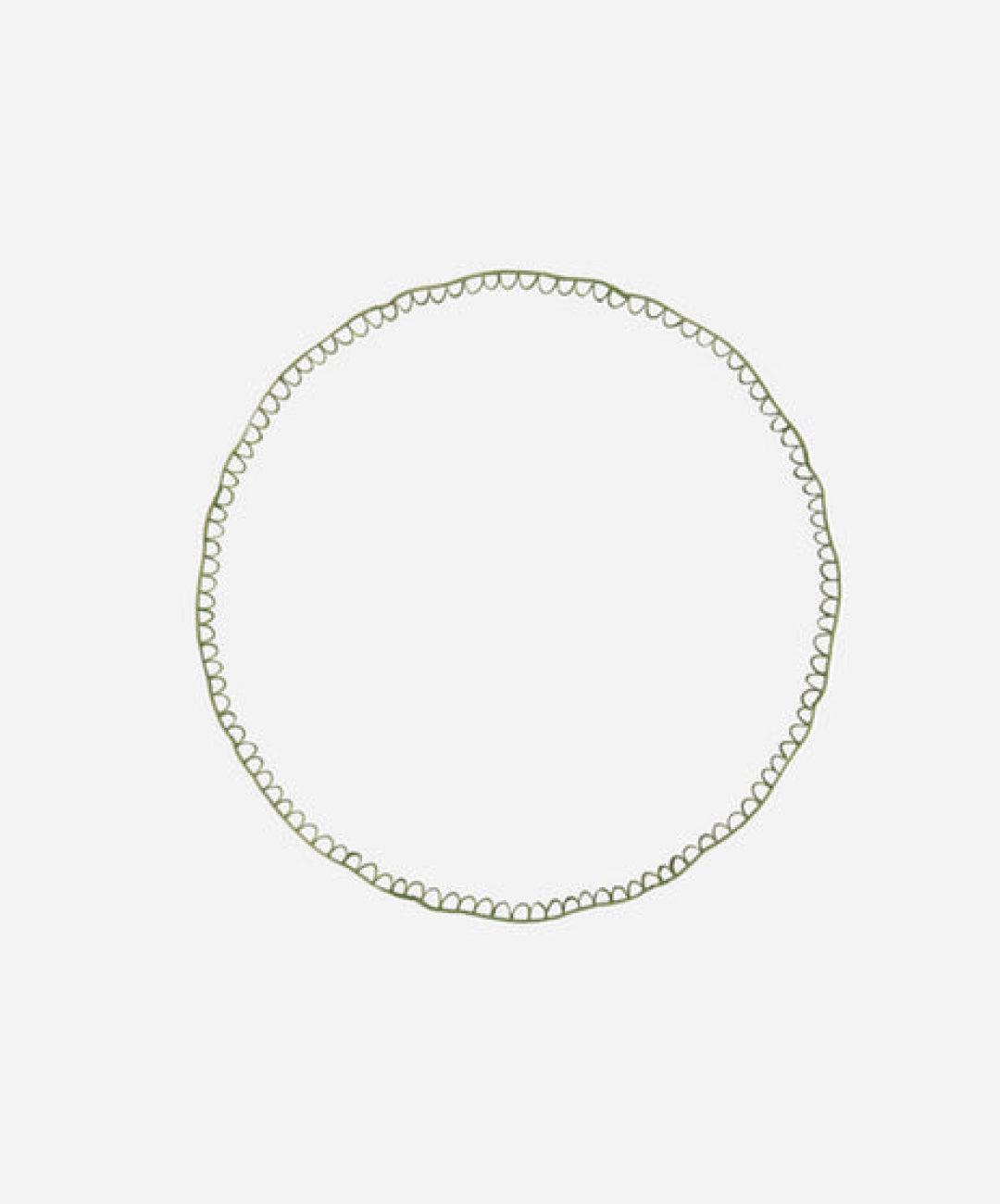 Bouclette Dinner Plate, Green, Set of 2