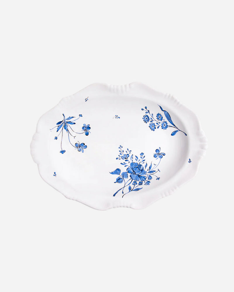Camaïeu Medium Oval Dish, Azur
