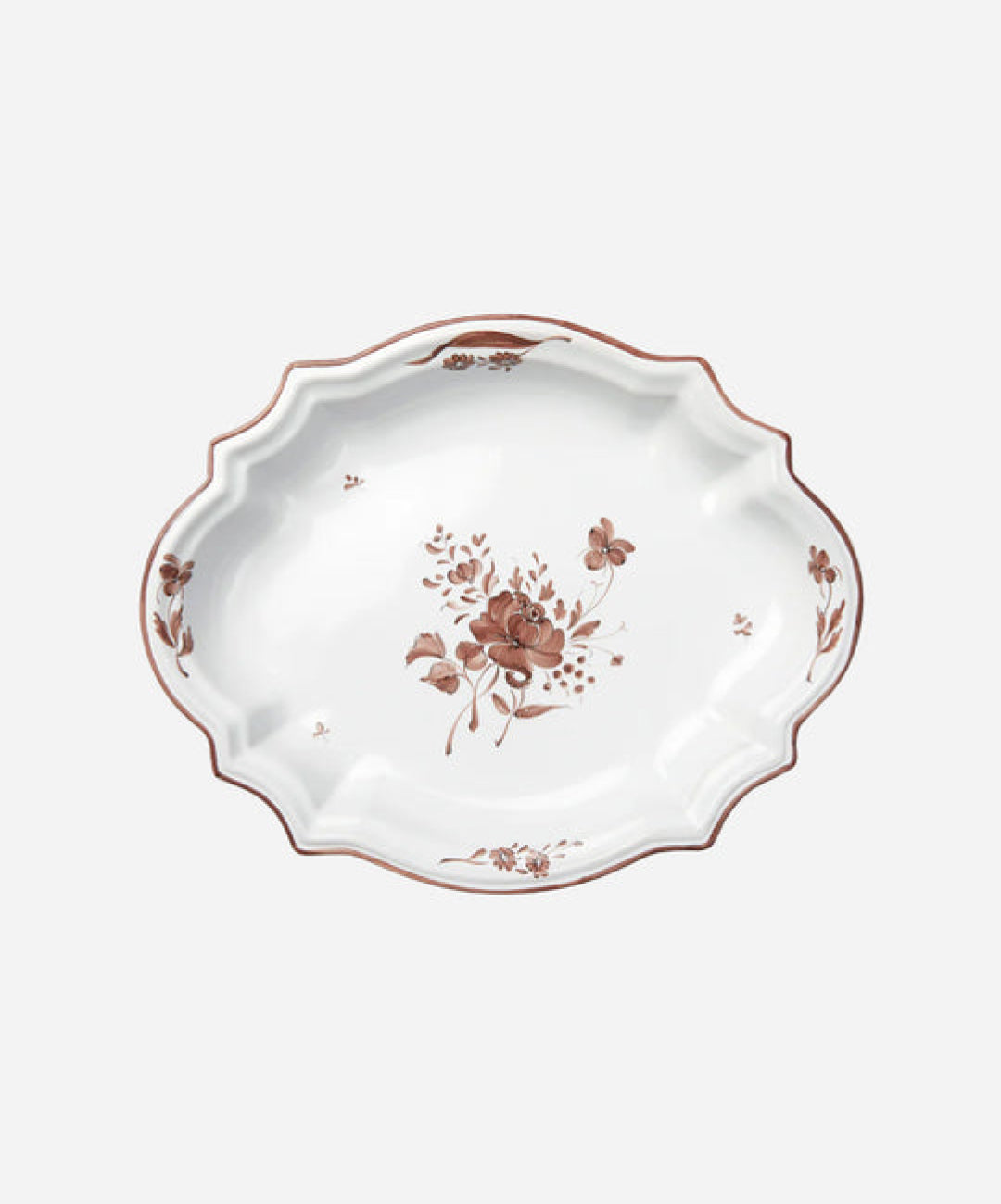 Camaïeu Medium Oval Dish, Chocolate