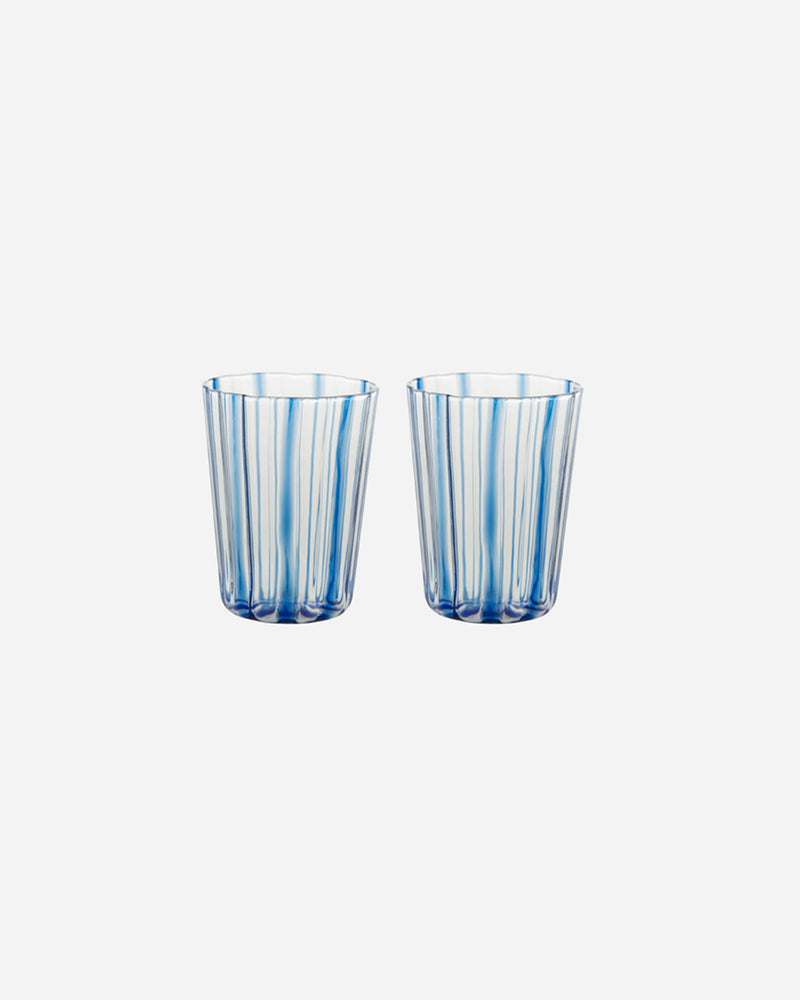 Carlos Blue Glass Tumbler, Set of 2