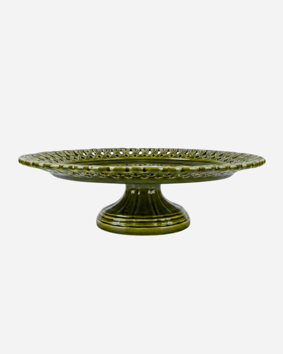 Pearl Verde Oval Cake Stand