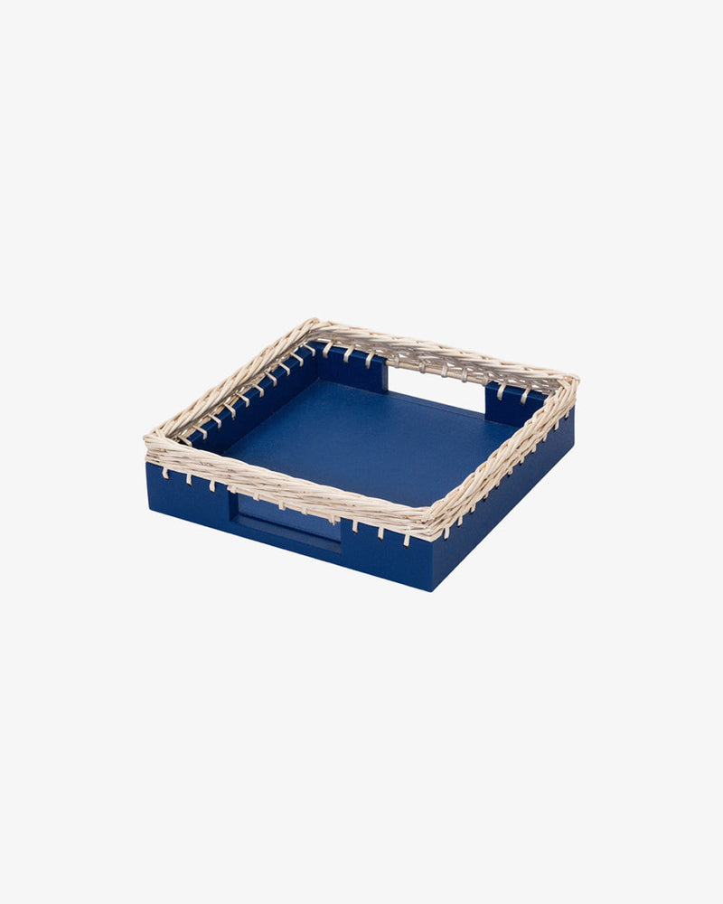 Giverny Blue Square Tray