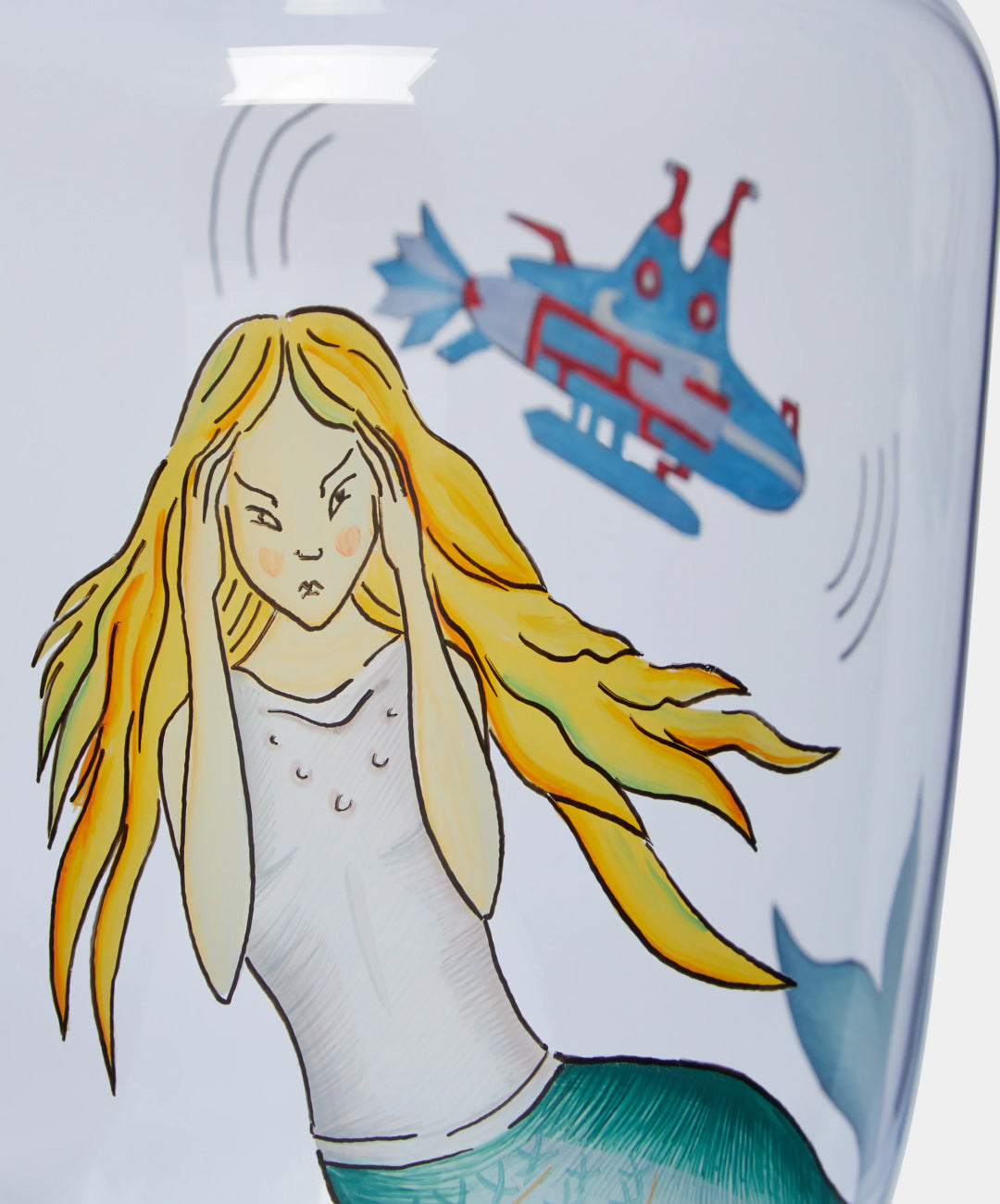 High Seas Hand-Painted Crystal Carafe