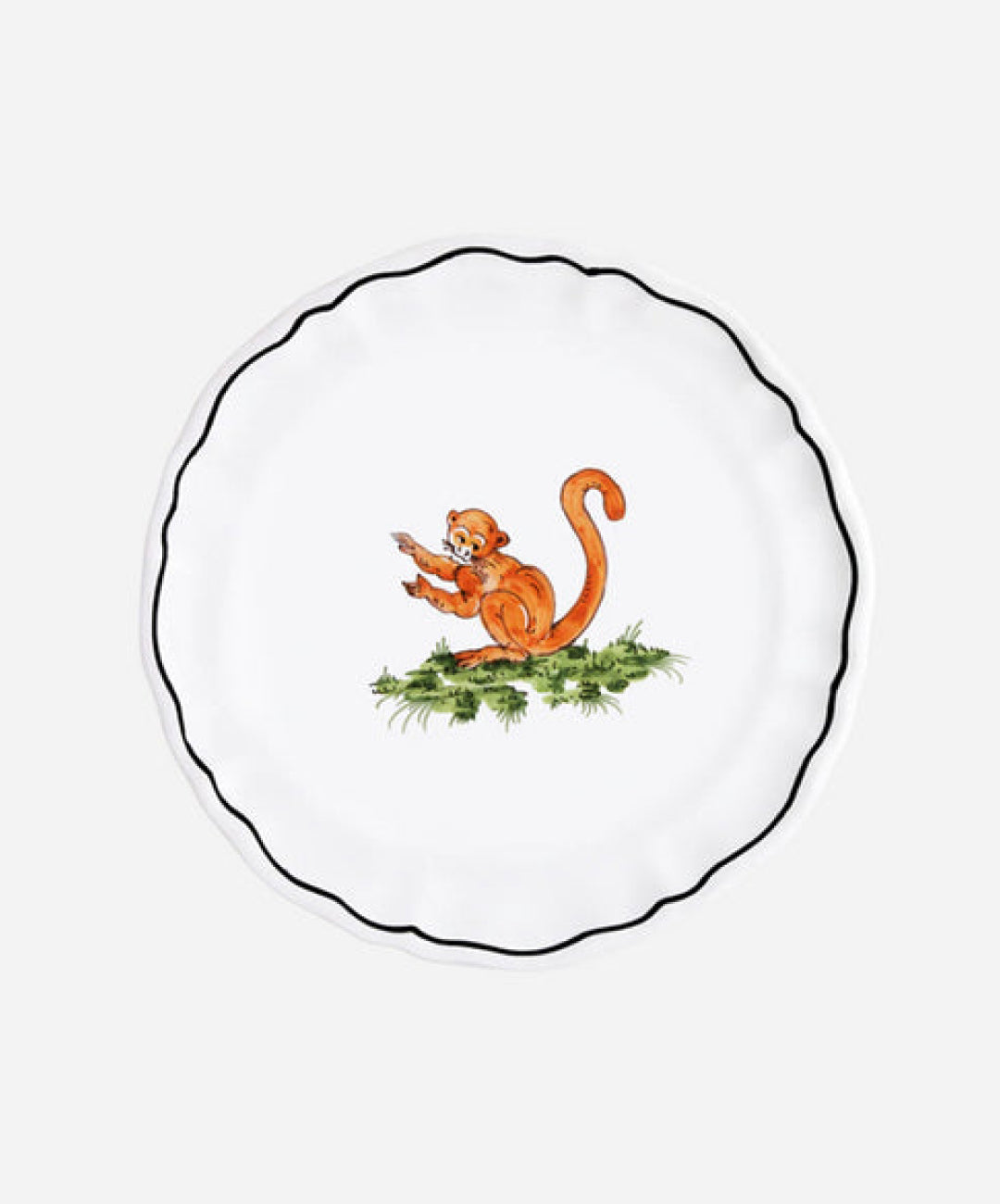 La Savane Monkey Salad Plate, Set of 2