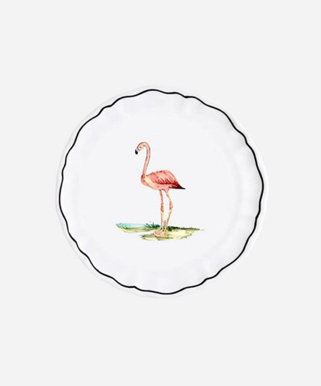 La Savane Flamingo Salad Plate, Set of 2