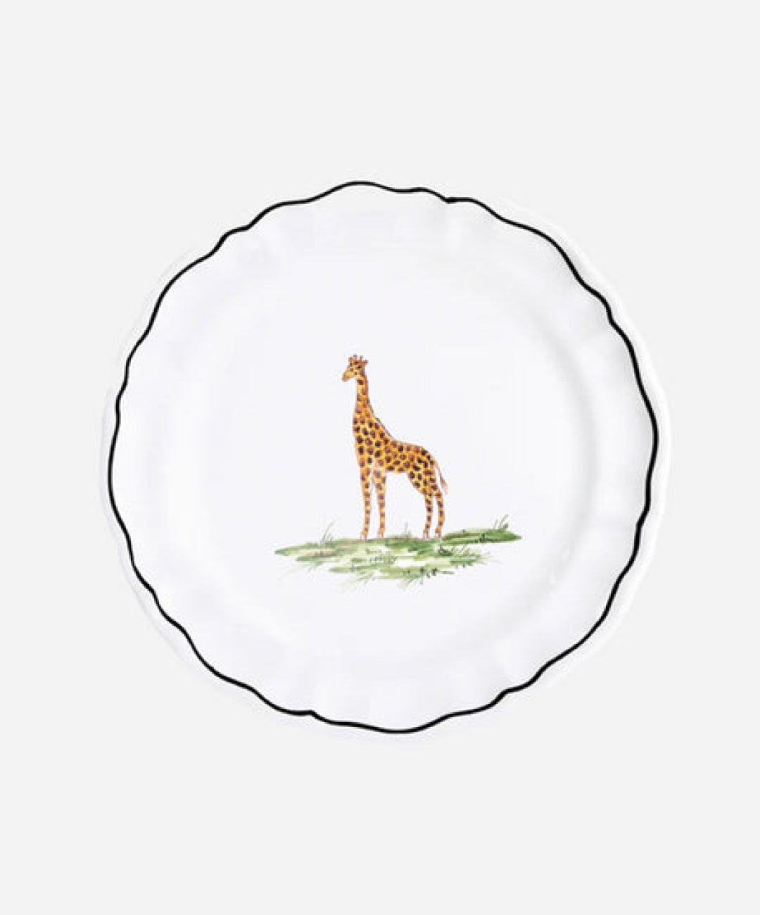 La Savane Giraffe Salad Plate, Set of 2