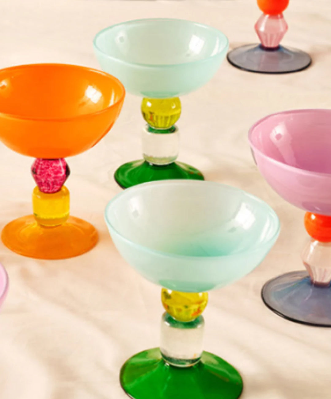 Miami Ice Cream Coupe in Soft Blue