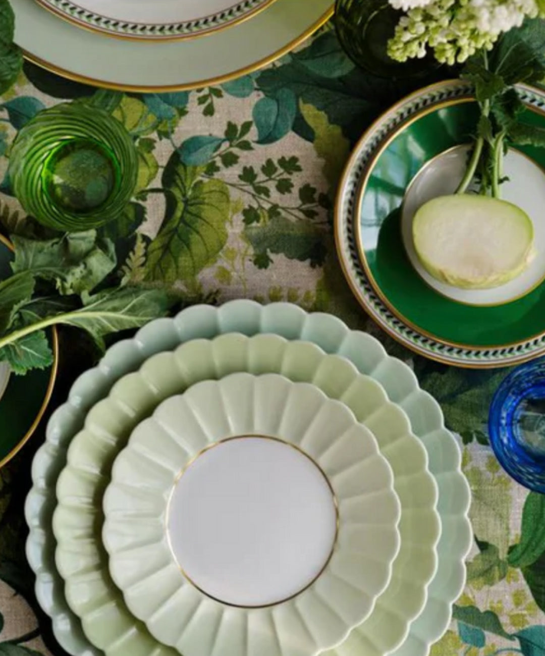 Schubert Forest Green Charger Plate, Set of 2