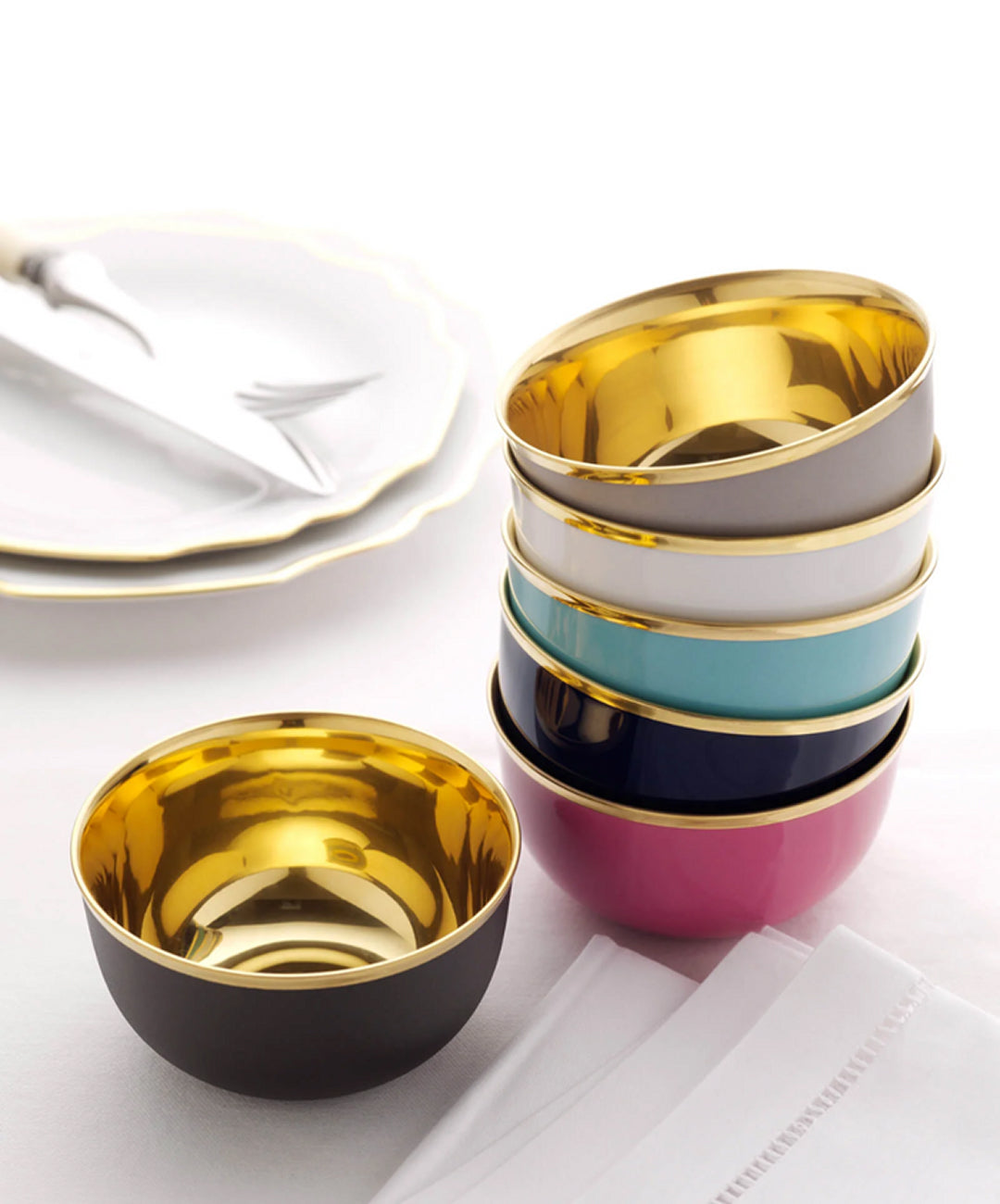 Schubert White Champagne Cup, Set of 2