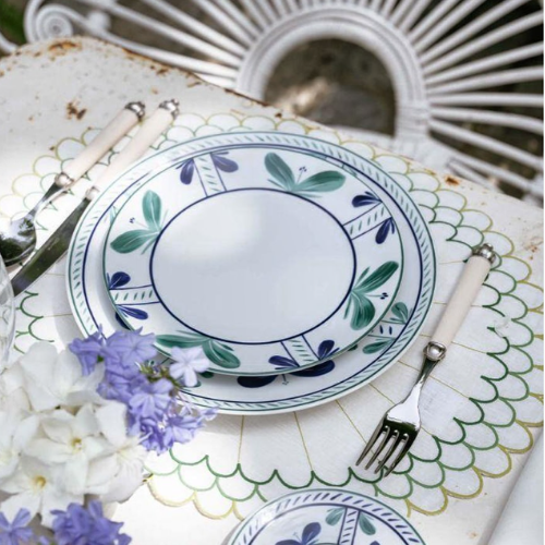 Escamas Verde Cocktail Napkins, Set of 4