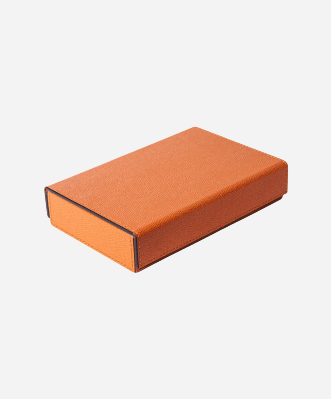 Orange Parma Leather Dominoes Set