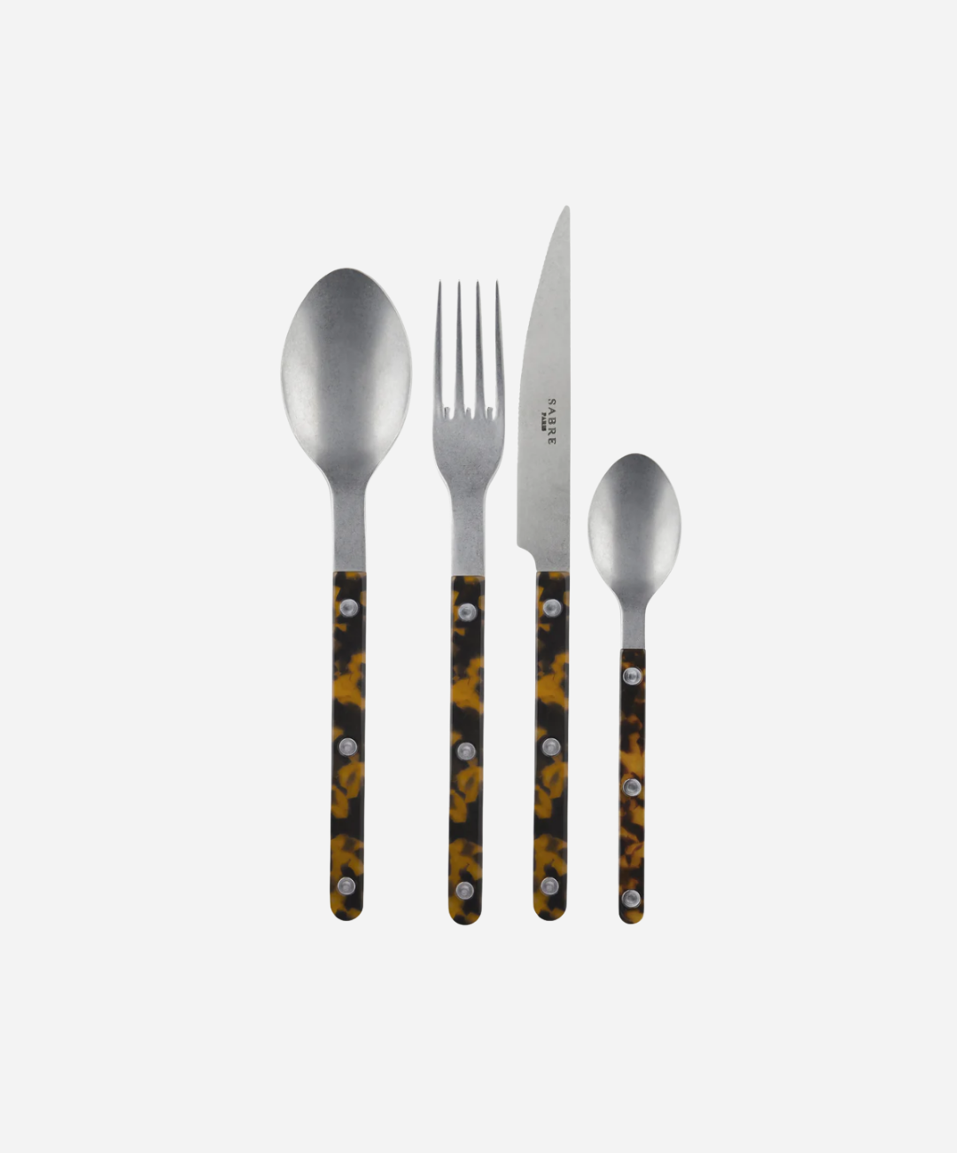 Bistrot Vintage Faux Tortoise 8-Piece Cutlery Set