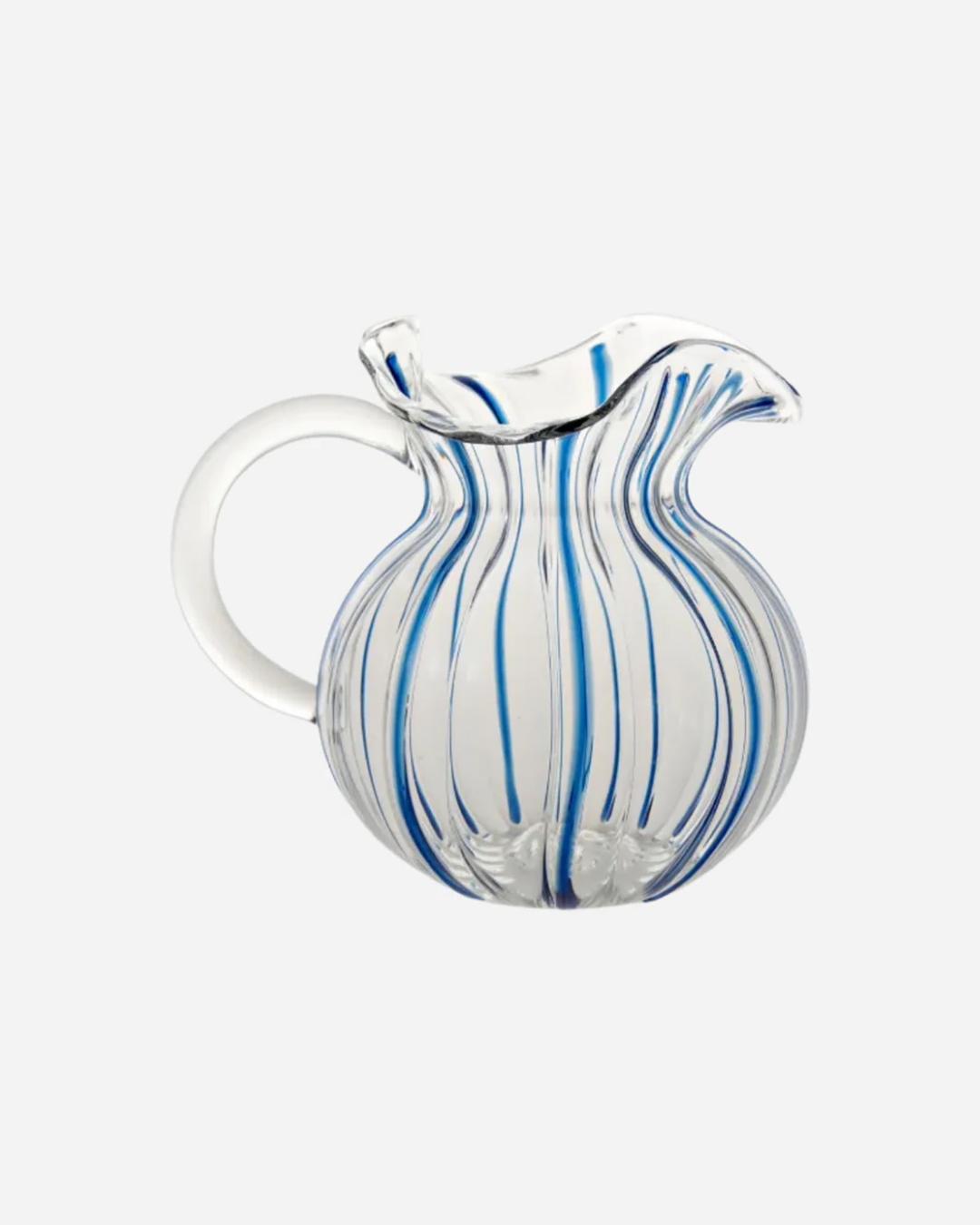 Franci Glass Pitcher, Blue
