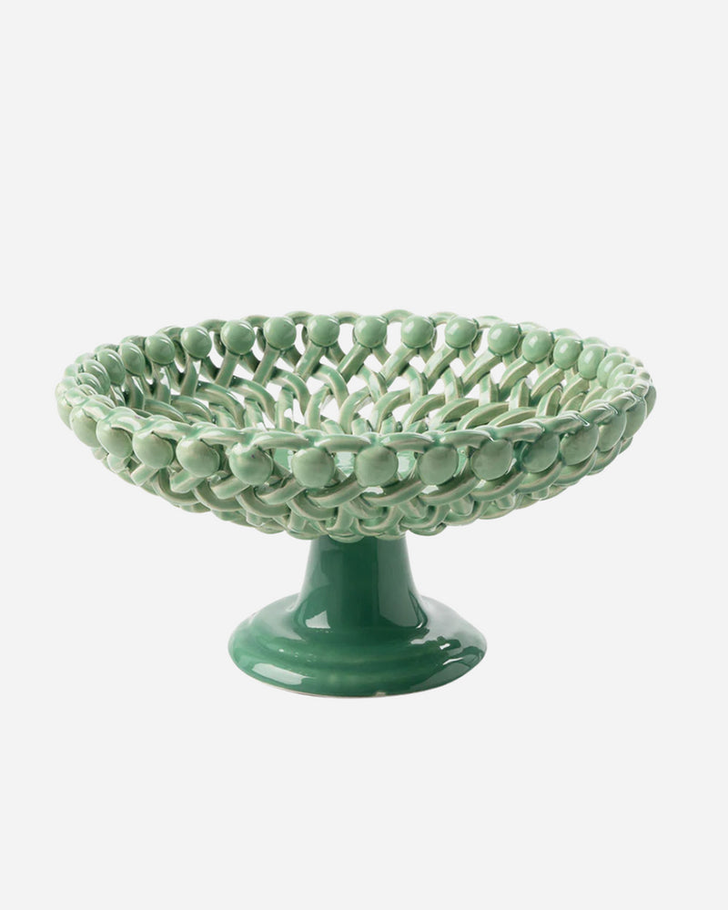Woven Caledon Bouton Low Pedestal Bowl