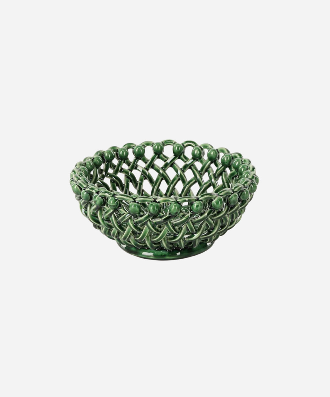 Woven Green Bouton Bowl