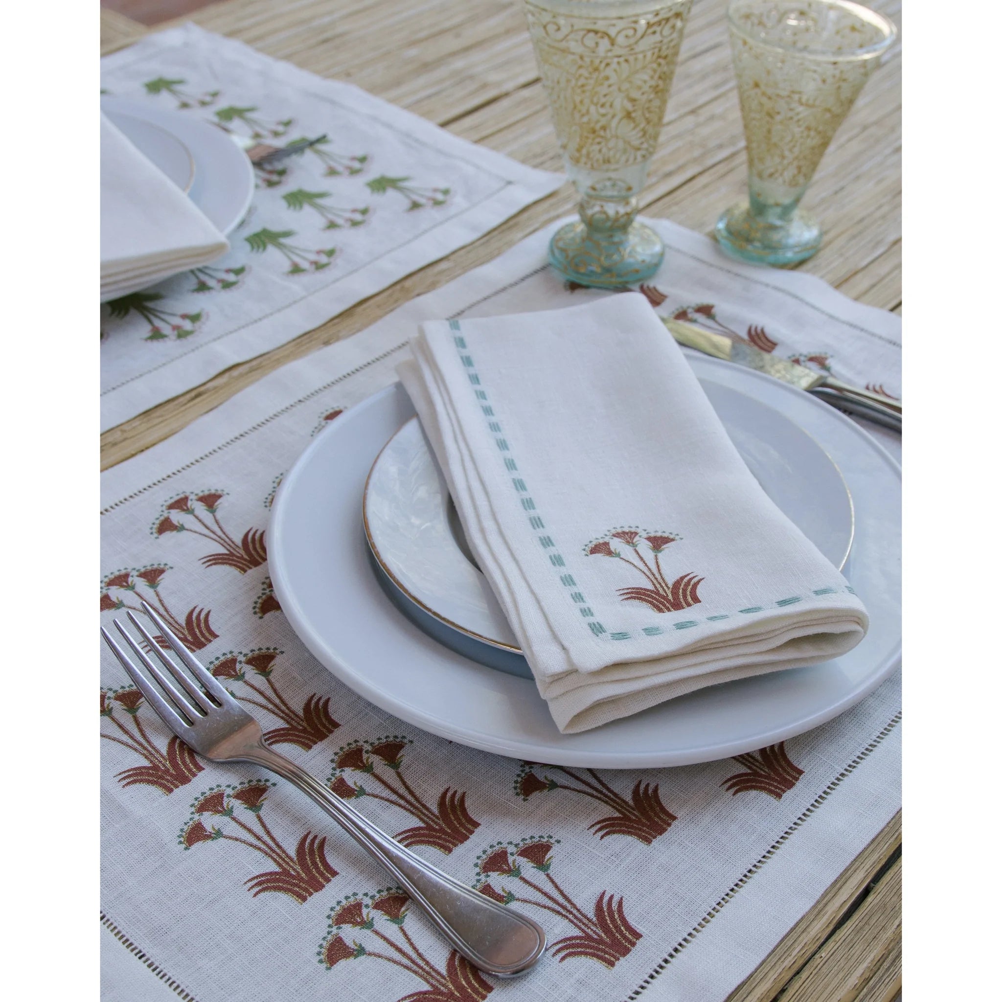 Sacred Nile Rosewood Napkin, Set of 4