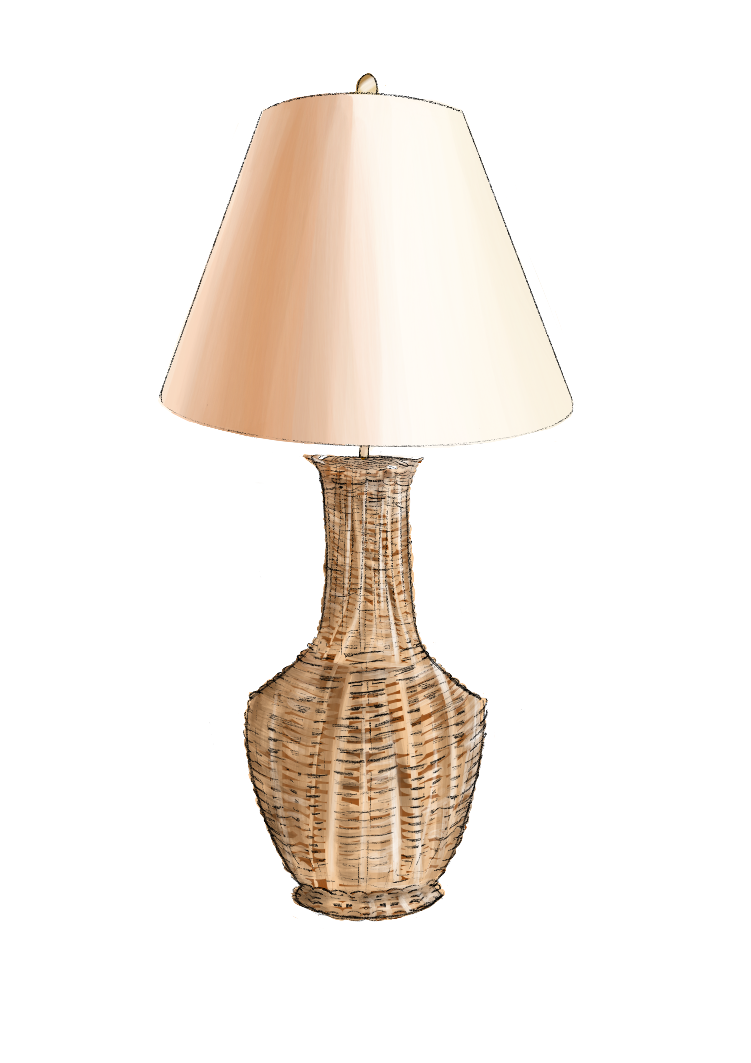 RATTAN TABLE LAMPS