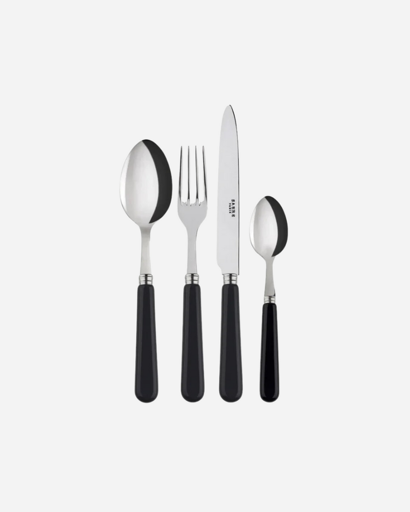 Pop-Unis Black 8-Piece Cutlery Set