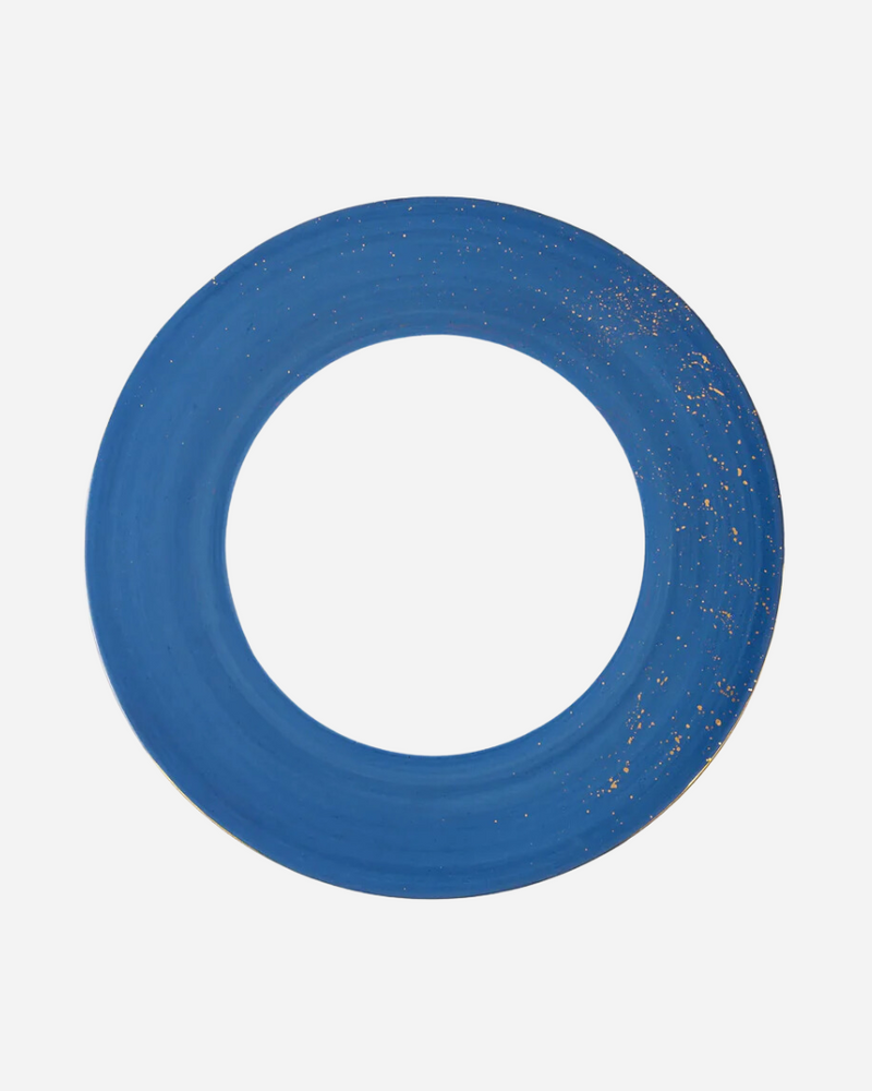 Golden Blue Dinner Plate, Set of 4