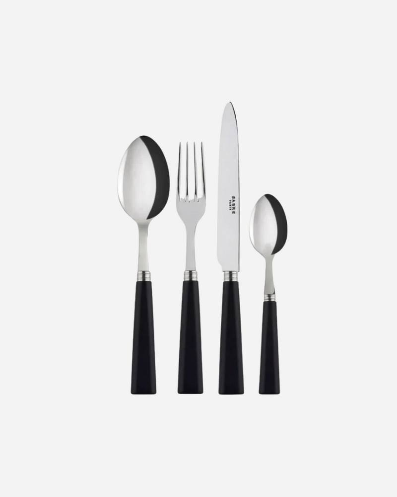 Nature Black Press Wood 8-Piece Cutlery Set