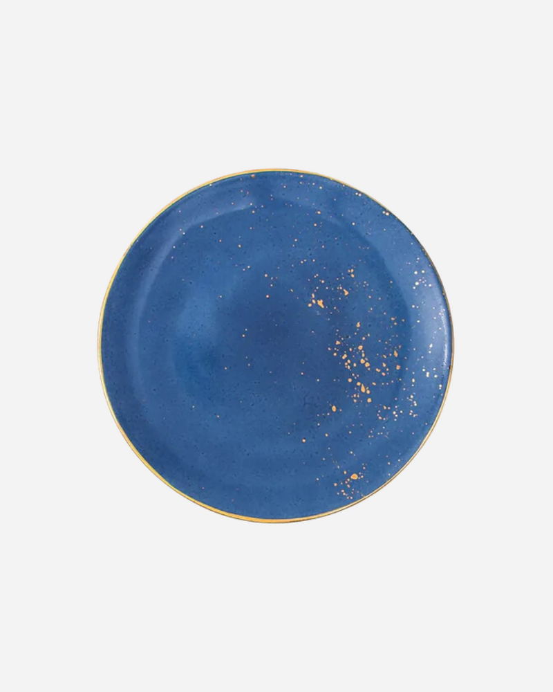 Golden Blue Bread Plate, Set of 4