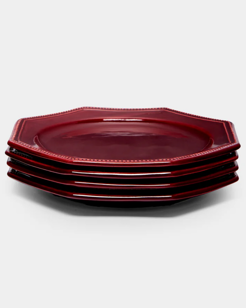 Louis XVI Bordeaux Salad Plate, Set of 4