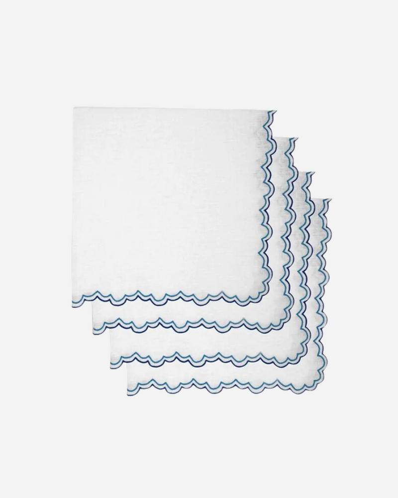 Escamas Azul Napkins, Set of 4