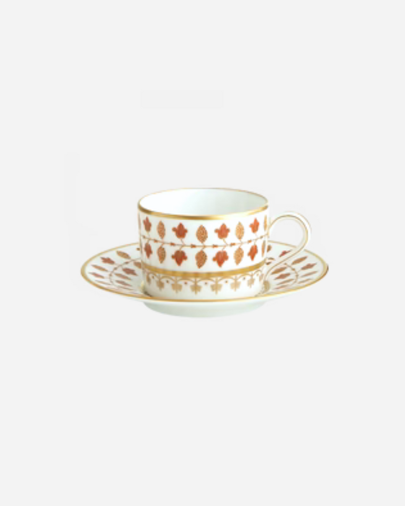 Matignon Rust Tea Cup & Saucer