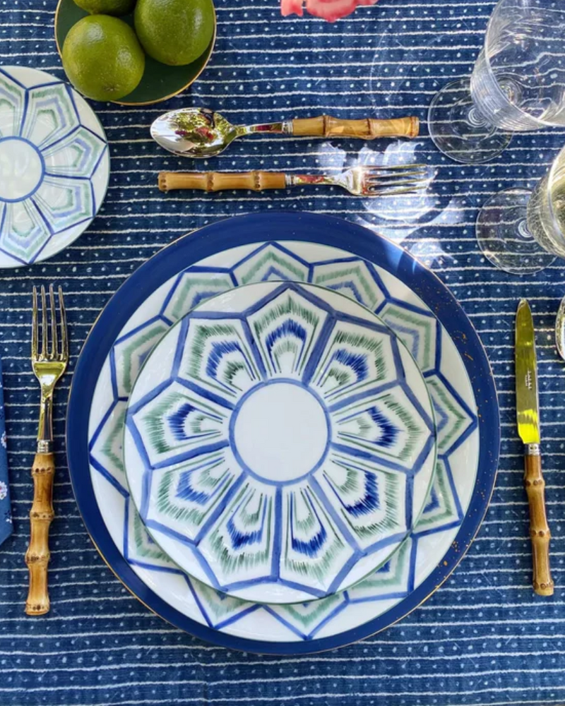 Golden Blue Dinner Plate, Set of 4