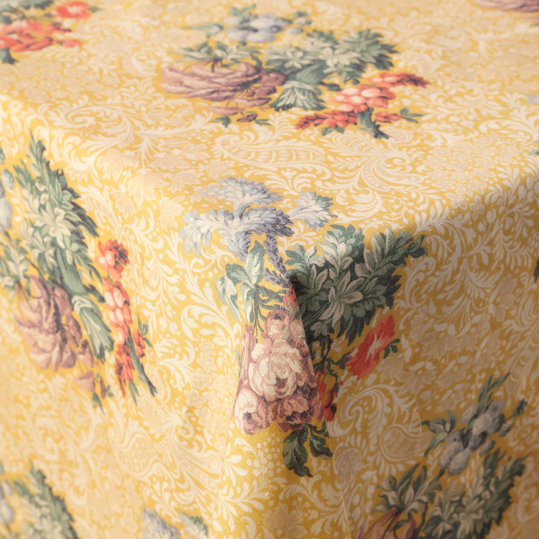 Peonia Linen Tablecloth, Rectangle