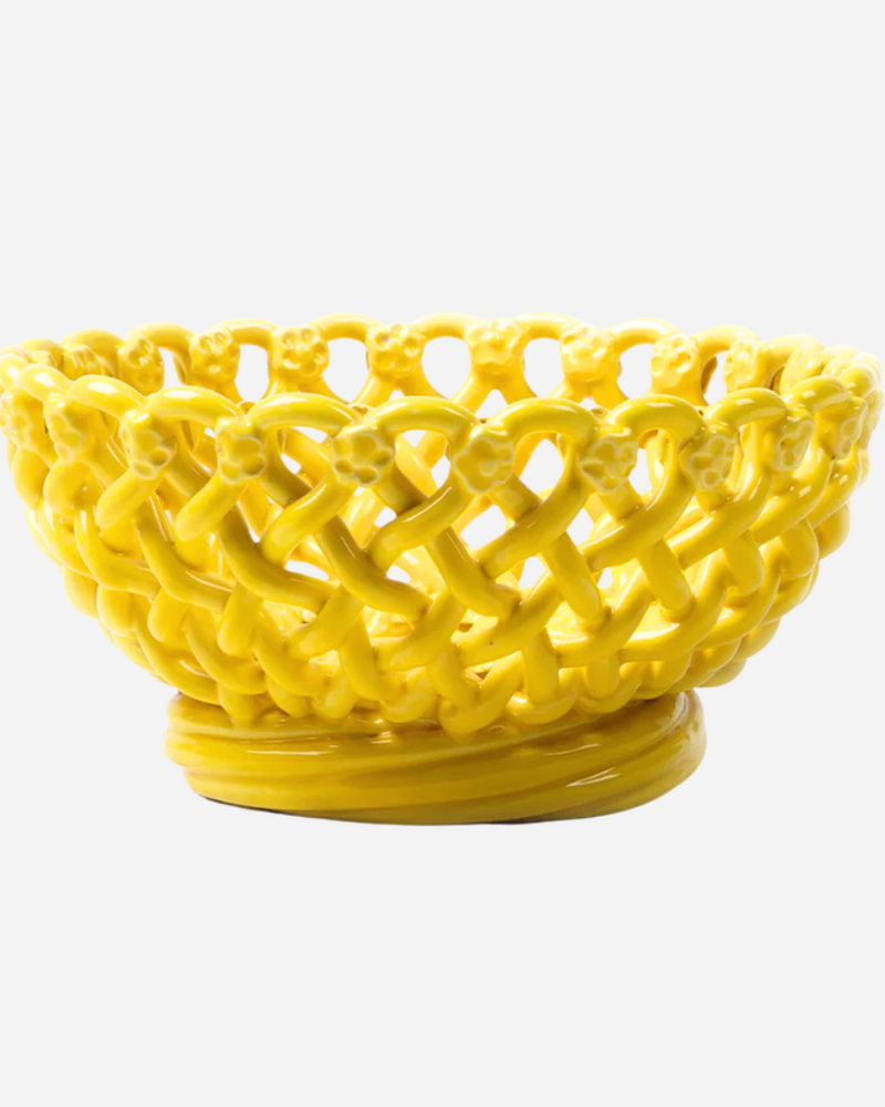 Woven Yellow Bowl
