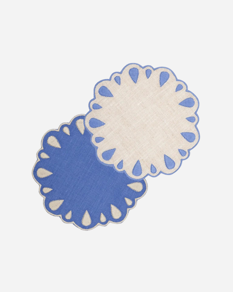 Blue Drop Coasters, Set of 4