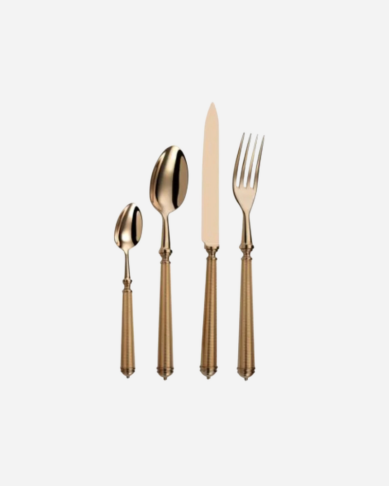 Dunes Rose Gold 4-Piece Cutlery Set