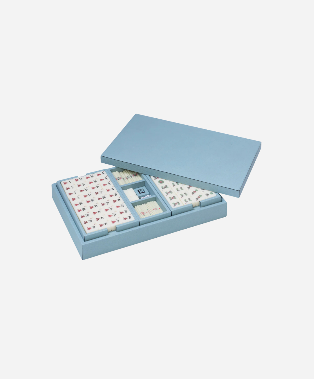 LIght Blue Mahjong Game Set